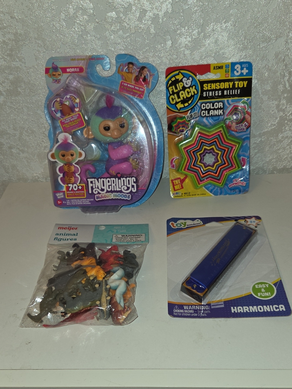 Fingerlings Norah Interactive Baby Monkey Toy - Pink & Purple
